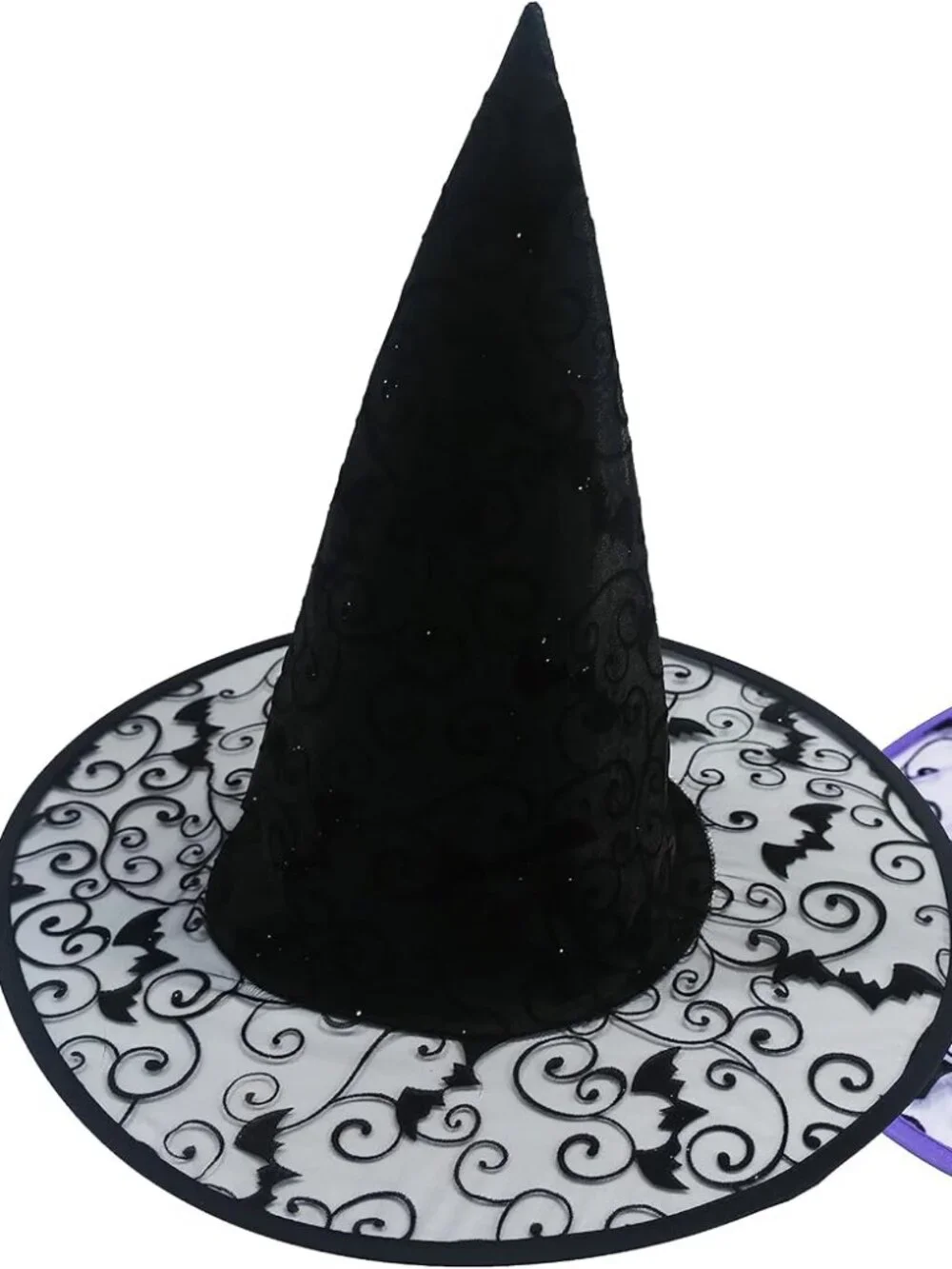 Pack of 2 Halloween Witches Hat - Halloween Spider web Witch/Wizard Hats